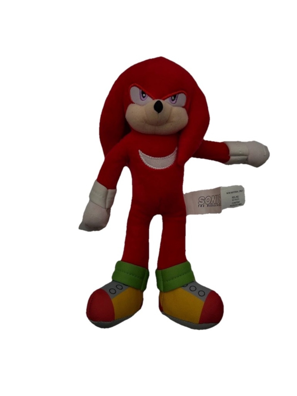 Red Knuckles Plush Character Toy - Soft Collectible Stuffed Animal
